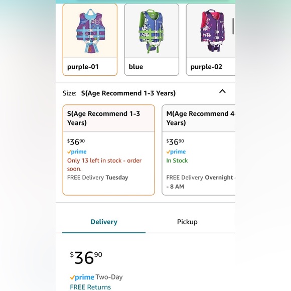 Toddler life jacket for ages 1-3 - Picture 7 of 7